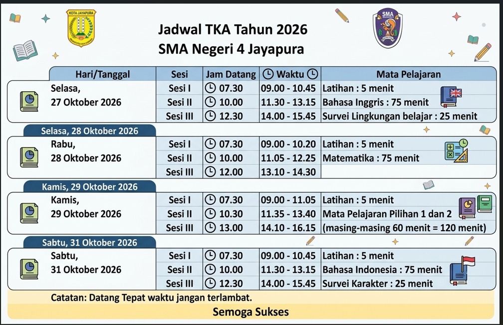 jadwal TKA